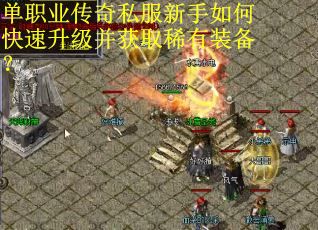 单职业传奇私服新手如何快速升级并获取稀有装备？
